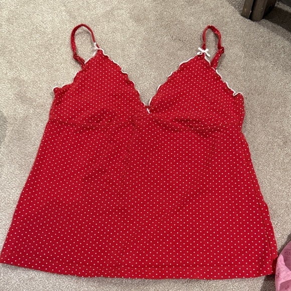 Brandy Melville Tops - Brandy Melville red polka dot top